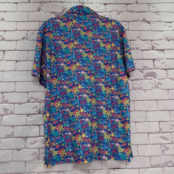 Chubbies Men's Lightweight Performance Polo 2.0 Medium "The Tropical Bunch" - Picture 3 of 13